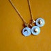 Set of Three Beach Pendants & Matching Necklace Set in Gold tone, White Enamel, Fish, Sun and Shell Pendants
