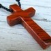 Wooden Cross Pendant - Mexican Cocobolo - Necklaces for Men
