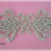 Rhinestone Applique for Bridal, Formal, Costume, Couture Wear -- 1 pc