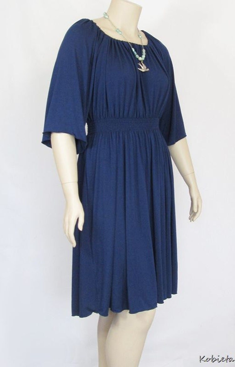 DRESS WITH SHIRRED WAIST AND CUFF FREE ESPIRITU