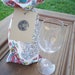 Wine Bottle Gift Bag // Vintage Hankie Wine Sleeve // Upcycled Gift Bag FREE SHIPPING