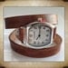 Reserved for Kristen - Leather Wrap Watch Cuff Bracelet - Made to Order - Distressed Java Brown - Leave me your wrist measurement