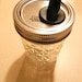 Mason Jar Lid with Spout - Bartending Dispenser Lid - Free Chalkboard Label