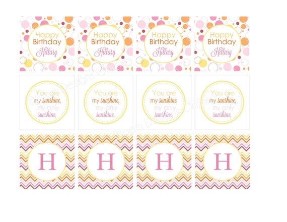 Items similar to Printable Cupcake Toppers & Party Circles- You Are My ...