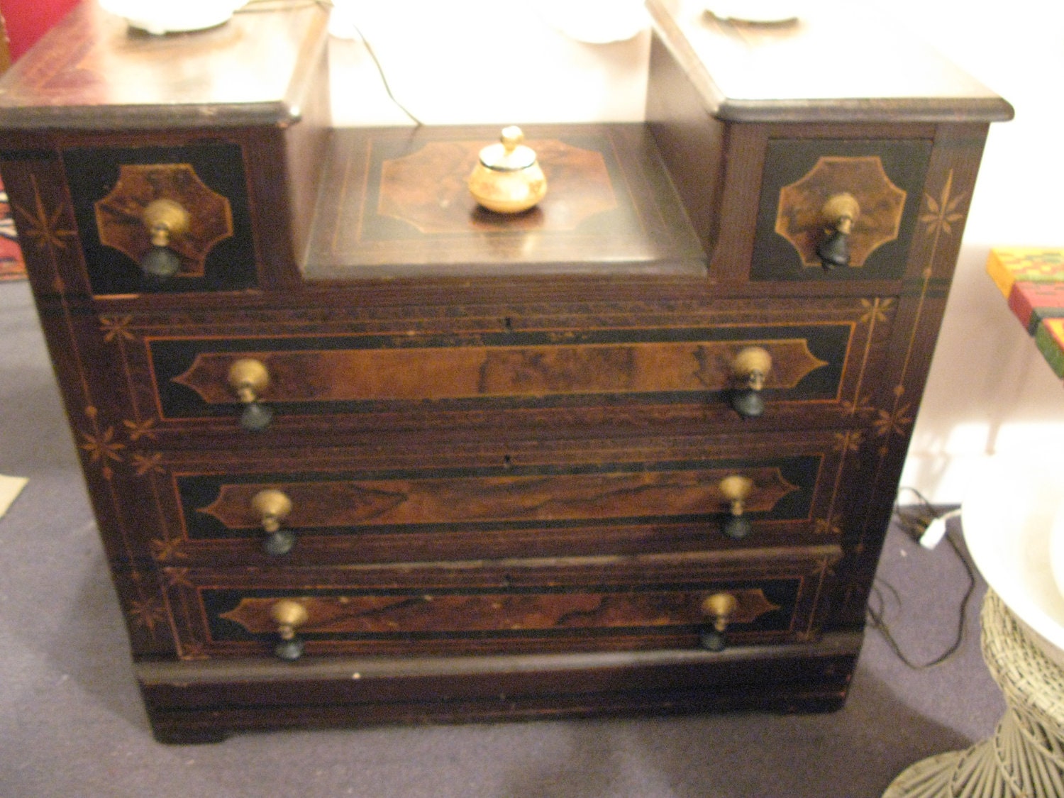 Cottage Style Bureau with Ebonized Handles Haute Juice