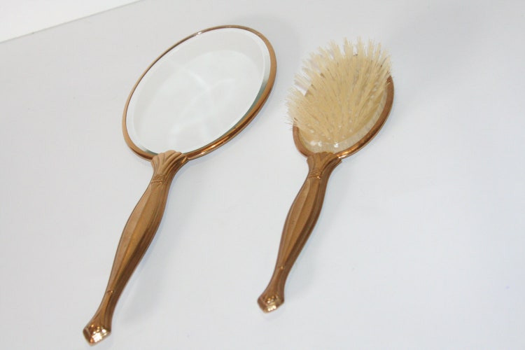 Vintage Hollywood Regency Vanity Set Hand by CalmCoolCollectedVin