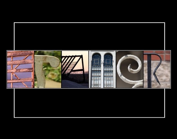 Printable Letter Art / Alphabet Architectural Photos by LettersArt