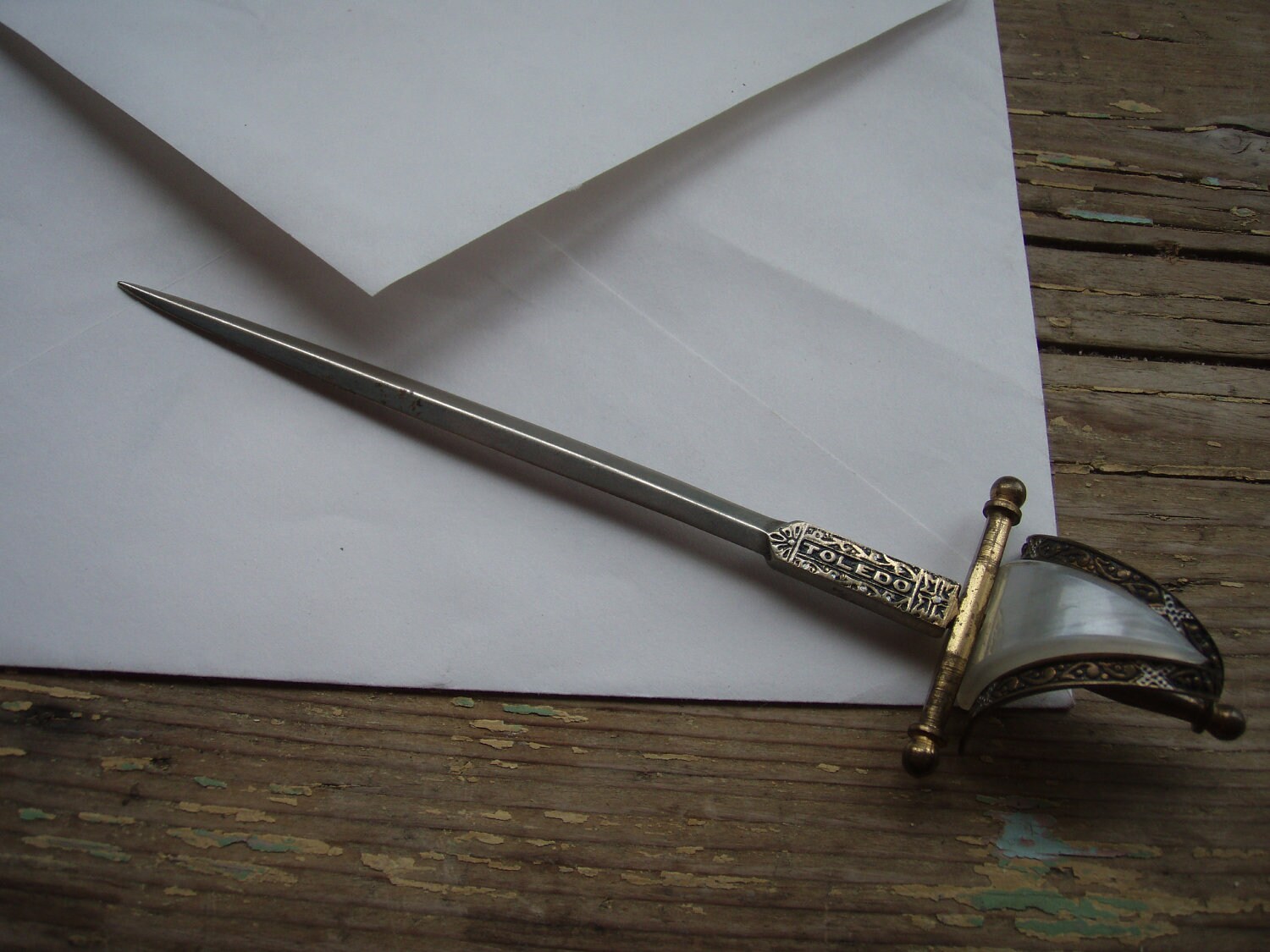 Vintage Letter Opener Toledo Spain Souvenir Sword