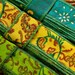 20 yards Silk Sari Ribbon, Silk Trim, 3 colors