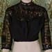 CLOSING SALE / 1880s black blouse / 1890s Victorian Blouse