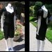 Vintage 1980s Taval Designs Trophy Black Silk Black Bugle Bead Dress Fringe Bead Sleeves Art Deco Flapper Retro Boho Great Condition