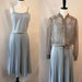Vintage Ice Blue Grecian Goddess Dress with Blouse - My Latest Leslie Fay