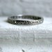 RESERVED - Vintage 9K White Gold Pave Diamond Eternity Wedding Band.