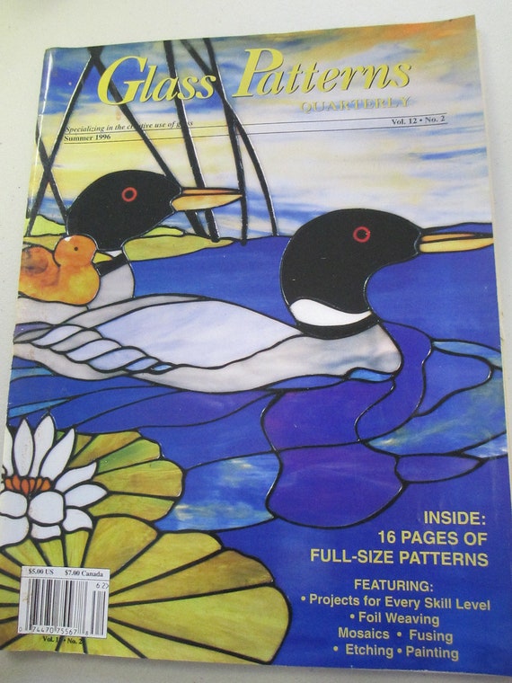 Stained Glass pattern magazine Glass Patterns Quarterly Vol 12