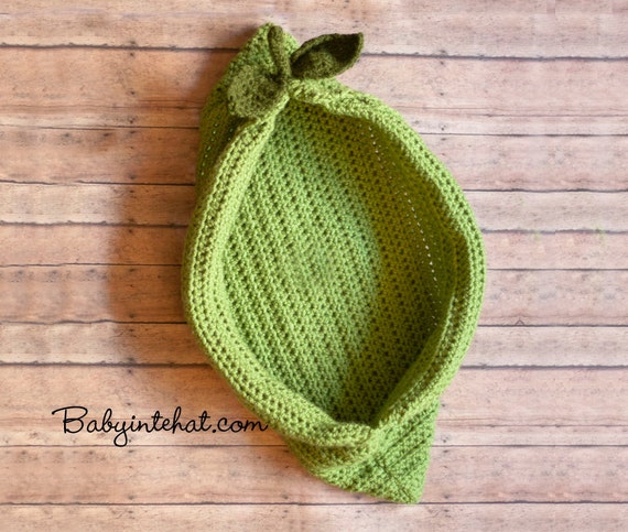 Newborn Pea Pod Crochet Photo Prop