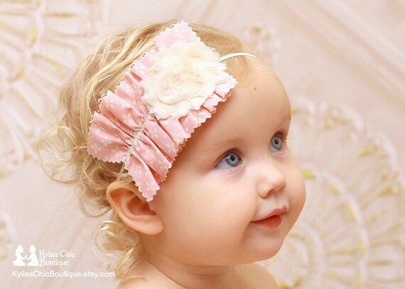 pink shabby headband shabby chic headband baby headband vintage chic shabby flower headband newborn photo by pryorlane pink shabby headband shabby chic headband baby headband vintage chic shabby flower headband newborn photo by pryorlane