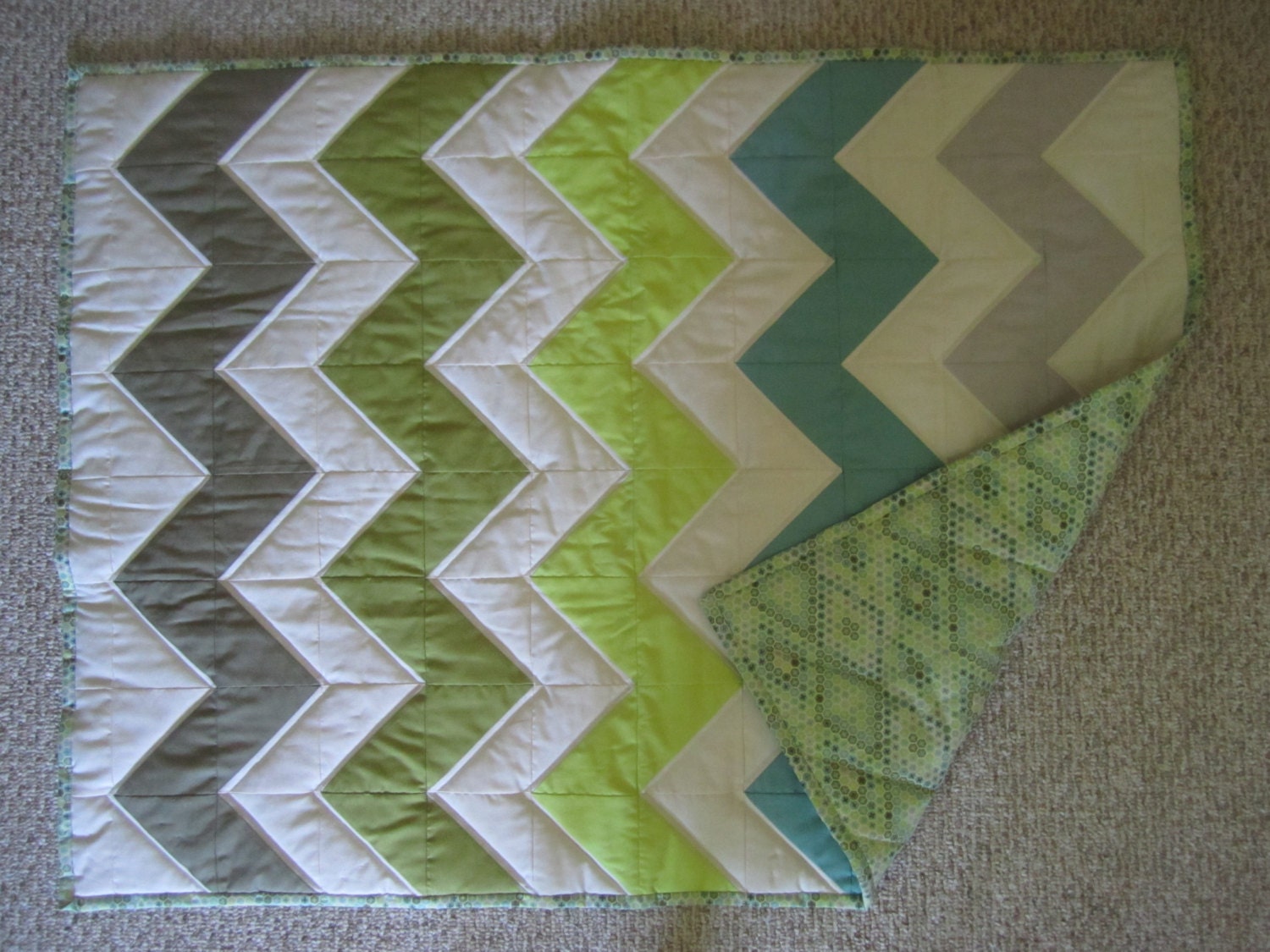 baby boy quilt ombre chevron blue green grey green blue baby boy quilt ombre chevron blue green grey green blue