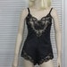 Vintage Emilio Pucci Black Signature Teddy Lace Couture Collection Size 34 60s, 70s