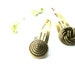 Gold Snap Hair Clips Rope Button Clips Hair Accessories Back to School