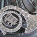 Rhinestone Vintage French Horn Brooch