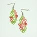 Coral Reef Tatted Earrings - FREE SHIPPING