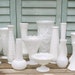 Milk Glass Vase Set - 15 ALL DIFFERENT - Free Shipping to US