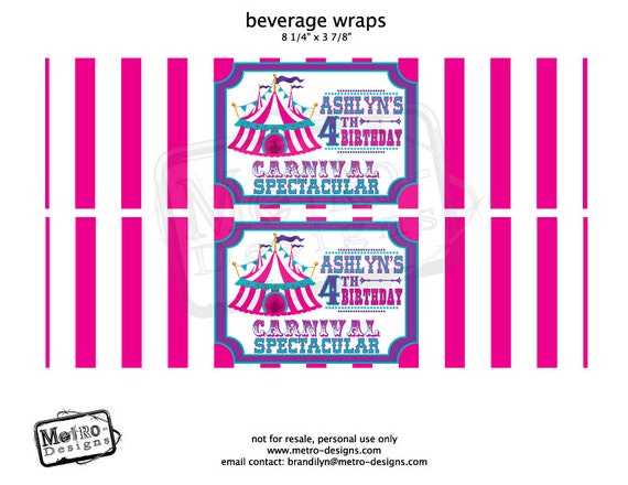Carnival Beverage Wrappers Il_570xn