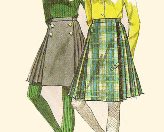 Sewing Pattern Kilt | 1960s misses pleated kilt skirt sewing pattern simplicity 6719 Sewing Pattern Kilt | 1960s misses pleated kilt skirt sewing pattern simplicity 6719