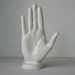Ceramic Modern Hand Shaped N. Funk Soap Dish Toothbrush Stand
