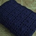 Block Afghan in Blue