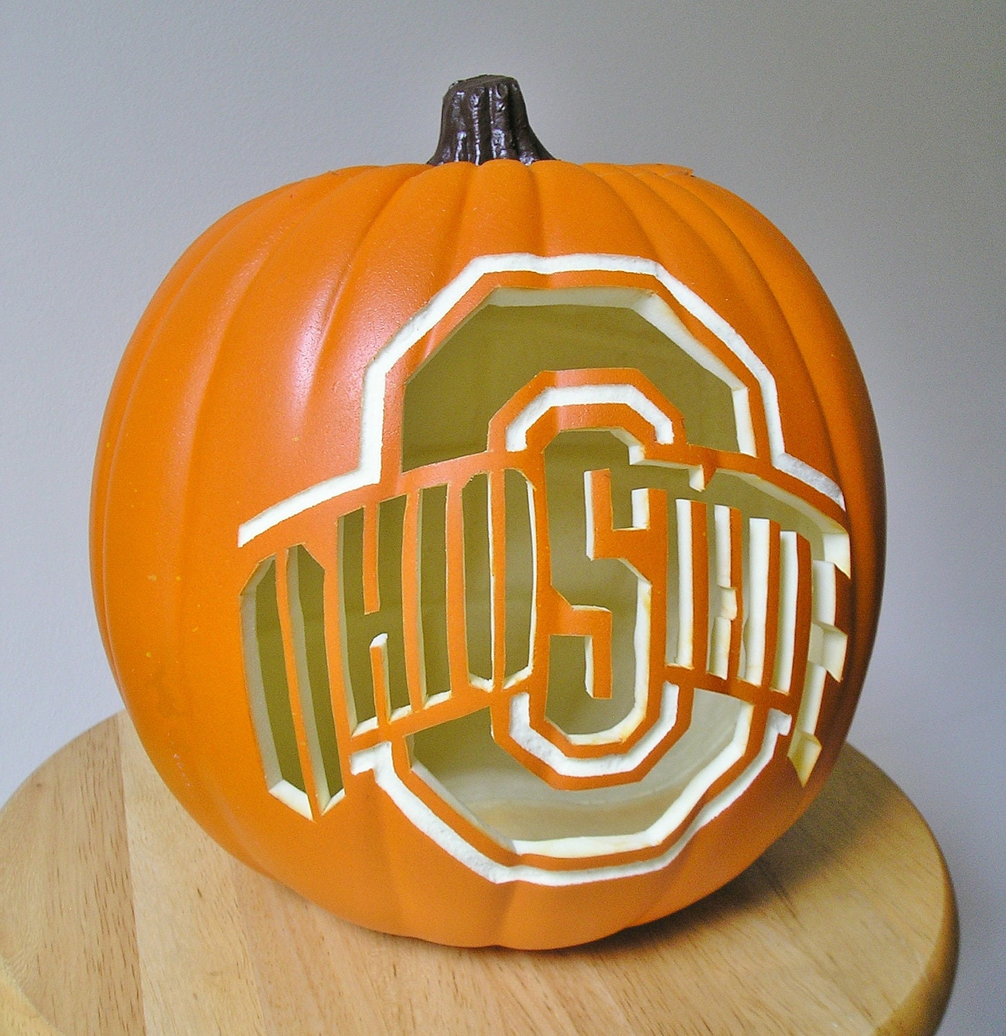 Carved Ohio State Pumpkin