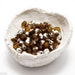 Topaz Yellow Czech Fire Polished Beads 4mm (50) Polish Faceted Round Silver Last