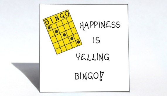 Items similar to Quote About Bingo - Humorous saying, Magnet about ...