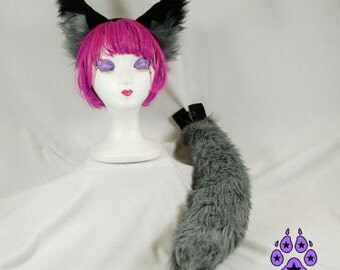 Pawstar WOLF EAR Fur TRIM Hooded Shrug You Pick Color bolero