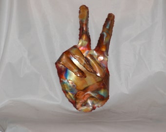 Peace Sign Wall Art copper hang loose wall art: copper wall art metal sculpture. Peace Sign Wall Art copper hang loose wall art: copper wall art metal sculpture.