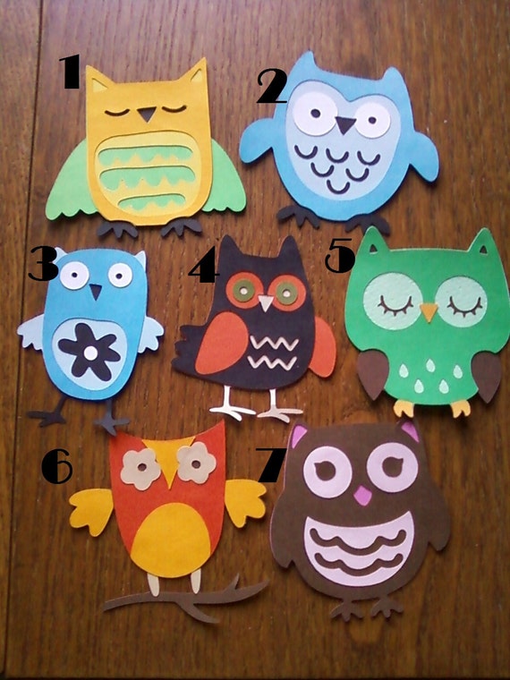 3 Owl Die Cut Variety