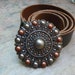 Vintage 80's Tribal Bohemian Bronze Belt Buckle