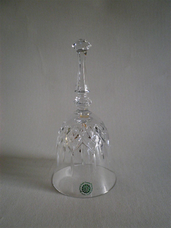Galway Crystal Bell Irish Crystal Bell Cut Glass Bell