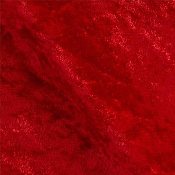 Stretch Panne Velvet Red 60 Inch Fabric by the Yard