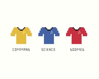 Cross Stitch Patterns -- Doomed Redshirt