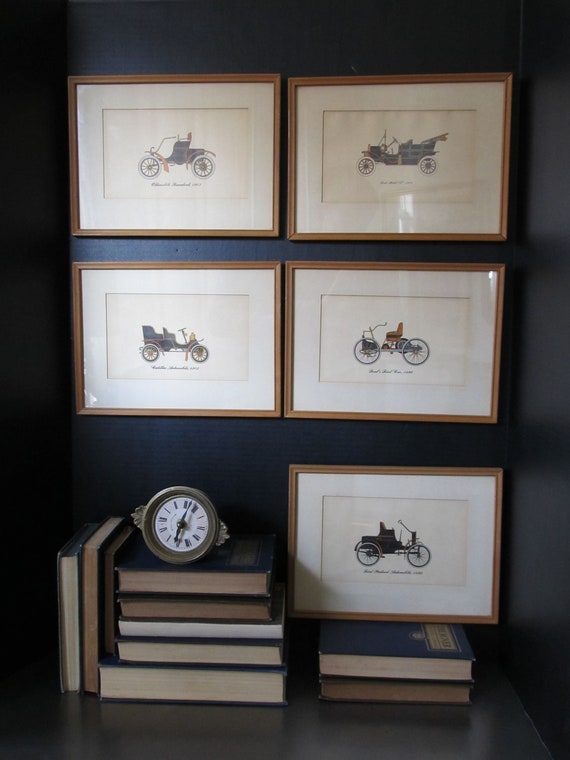 Vintage cars prints.