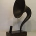 The Curved Magnavox Acoustic iPhone Speaker Dock Utilizing a Vintage Antique Gramophone Phonograph Horn -READY to SHIP-