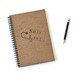 Shit List Hand Stamped Spiral Journal Notebook