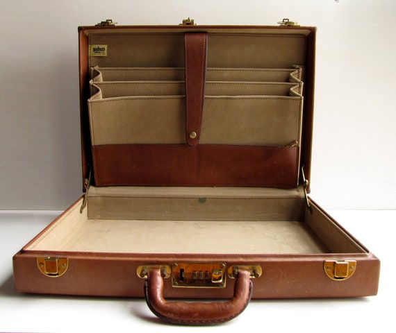 ladies brown leather briefcase