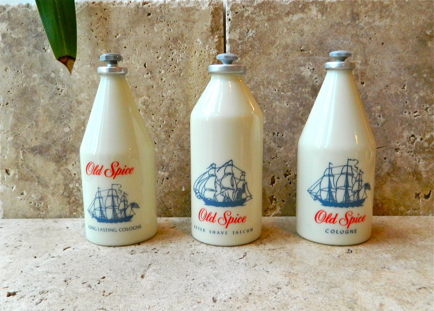 3 Original Vintage OLD SPICE by Shulton All Full Cologne