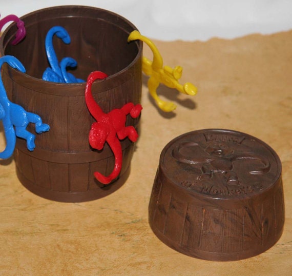 monkey barrel toy