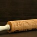 VINTAGE / ANTIQUE Springerle Carved Wooden Rolling Pin