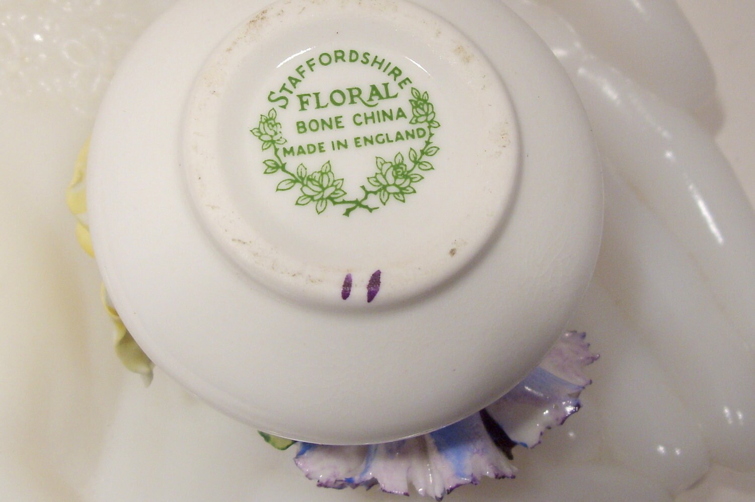 Staffordshire Bone China Floral Made in England