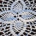 French hand crochet cover for table, bed, throw or wall decor Fabulous fresh white.