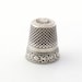 Vintage Sterling Silver Thimble - Silver Sewing Accessory with Flower Design